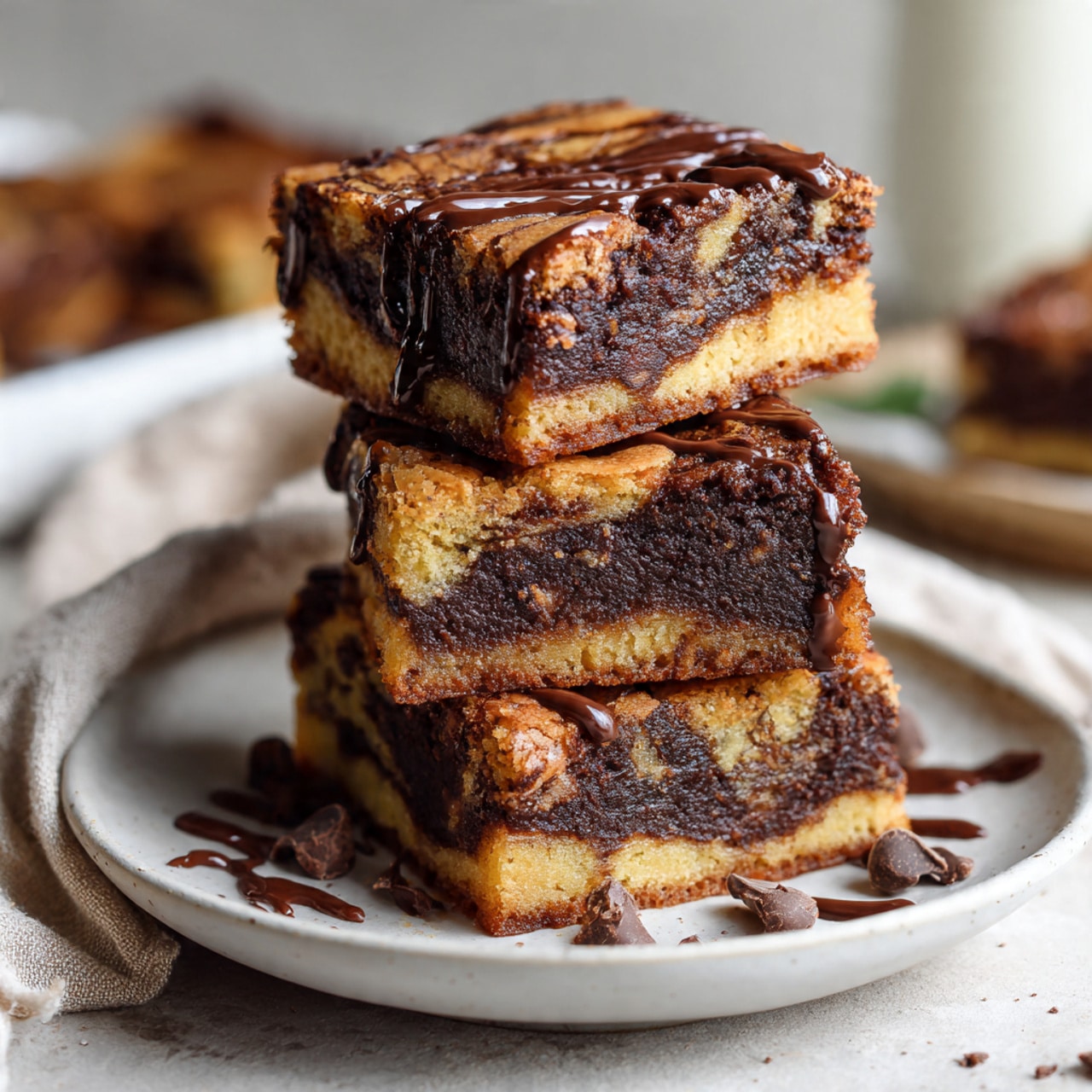 Banana Bread Brownie Bars
