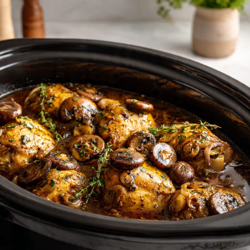 Crockpot Chicken Marsala