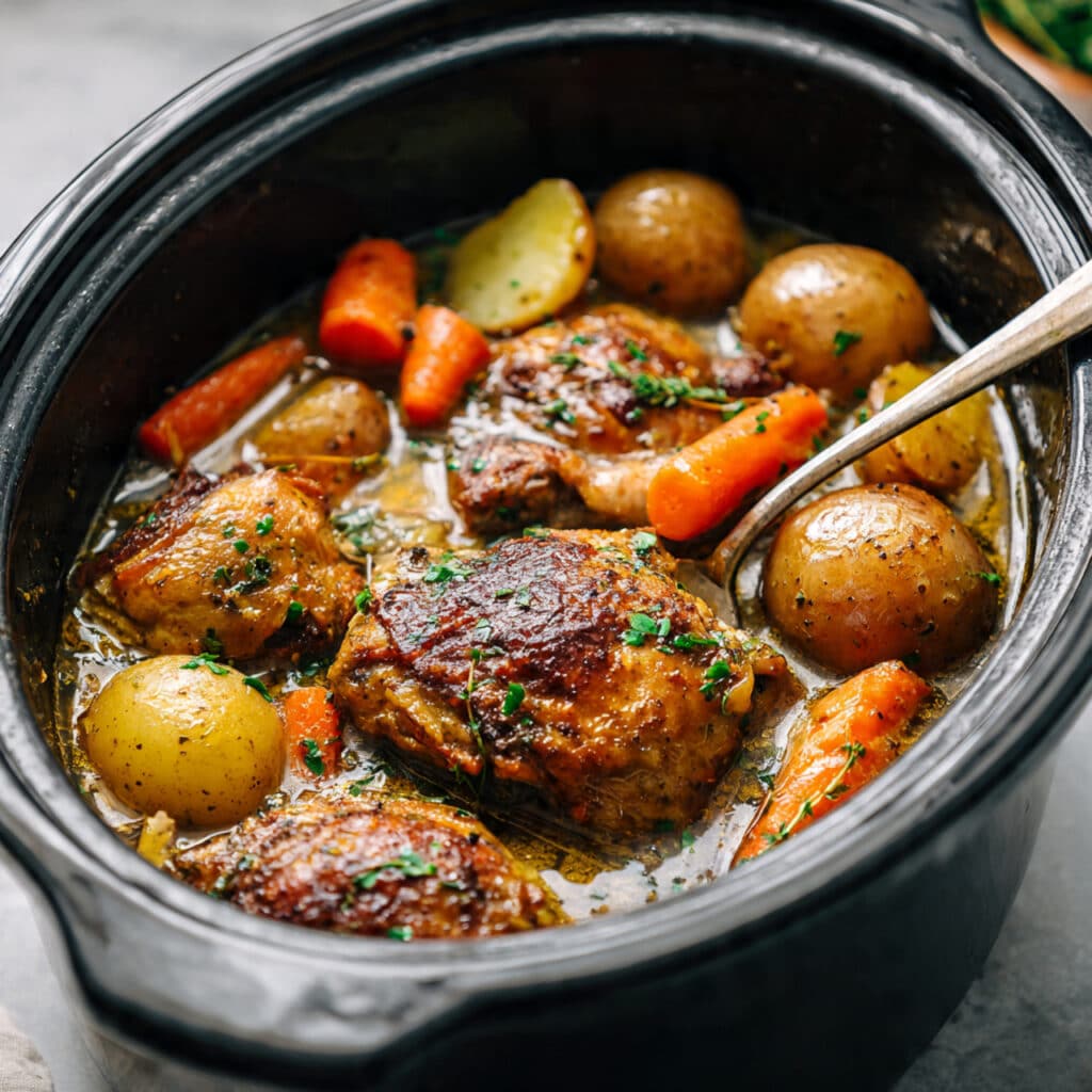 Crockpot Chicken Thigh Pot Roast