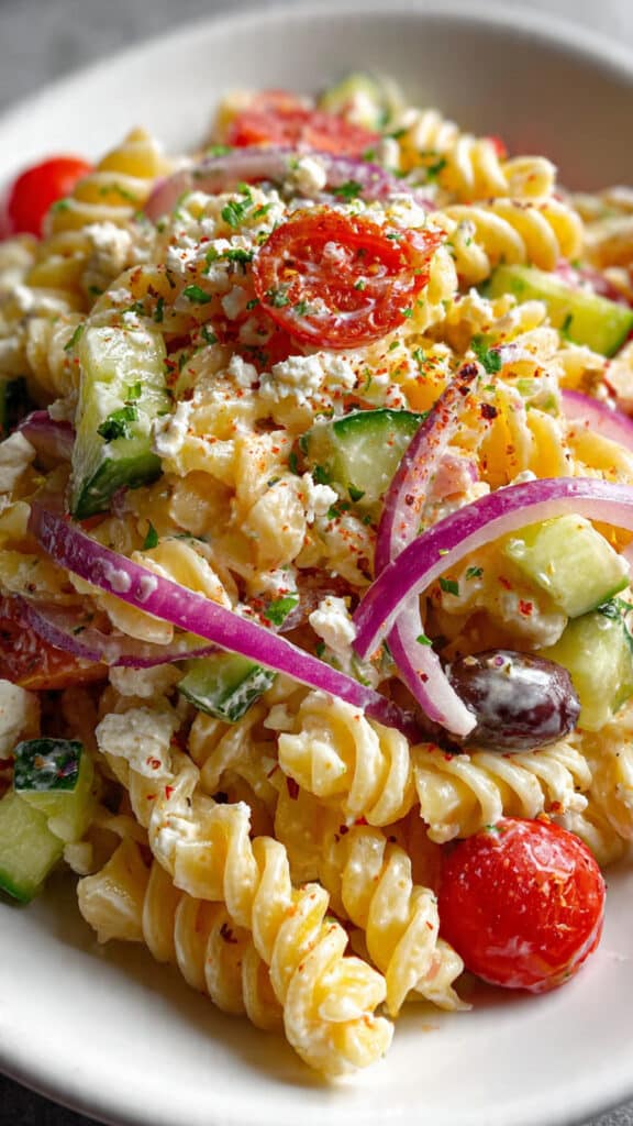 Easy Greek Pasta Salad 7 Greek Pasta Salad