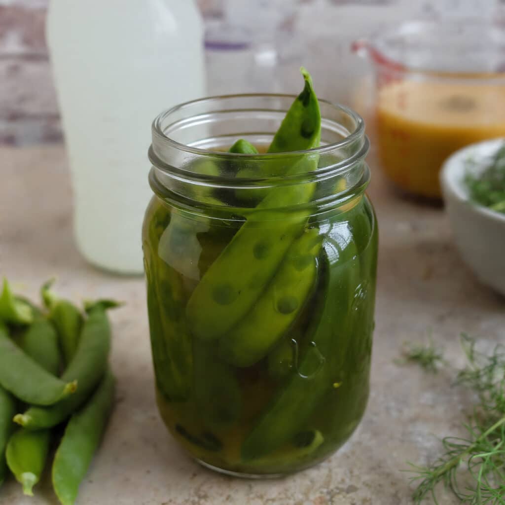 Snap Pea Pickles
