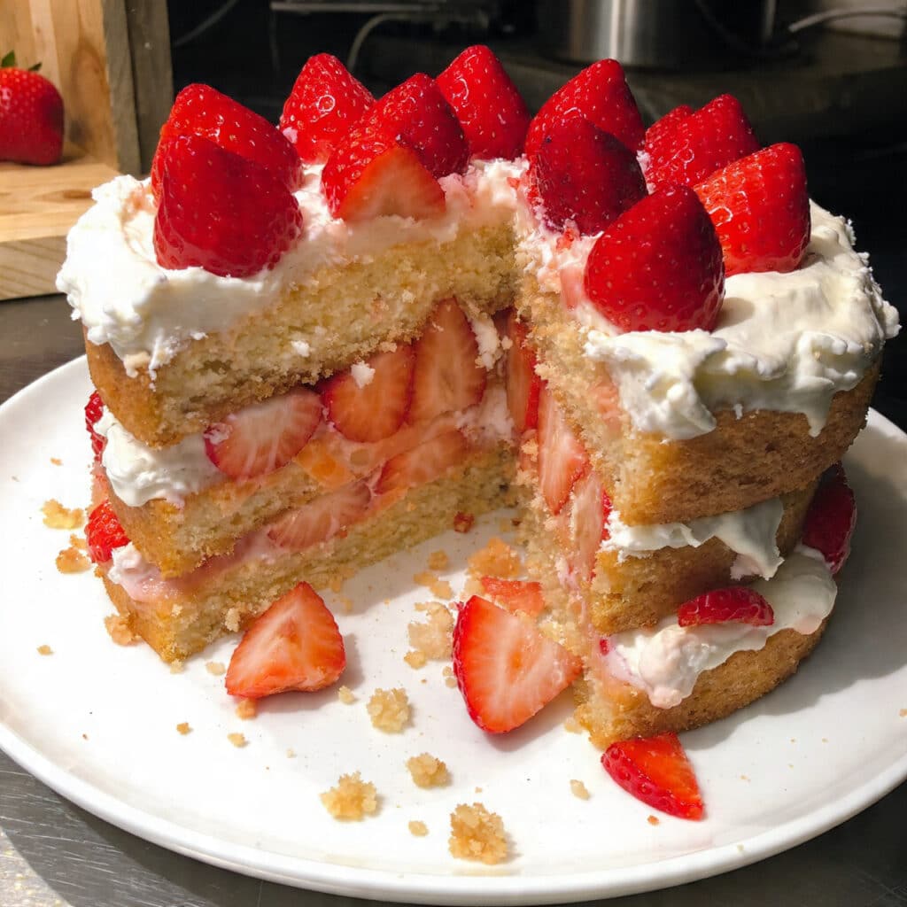 Strawberry Shortcake Cake