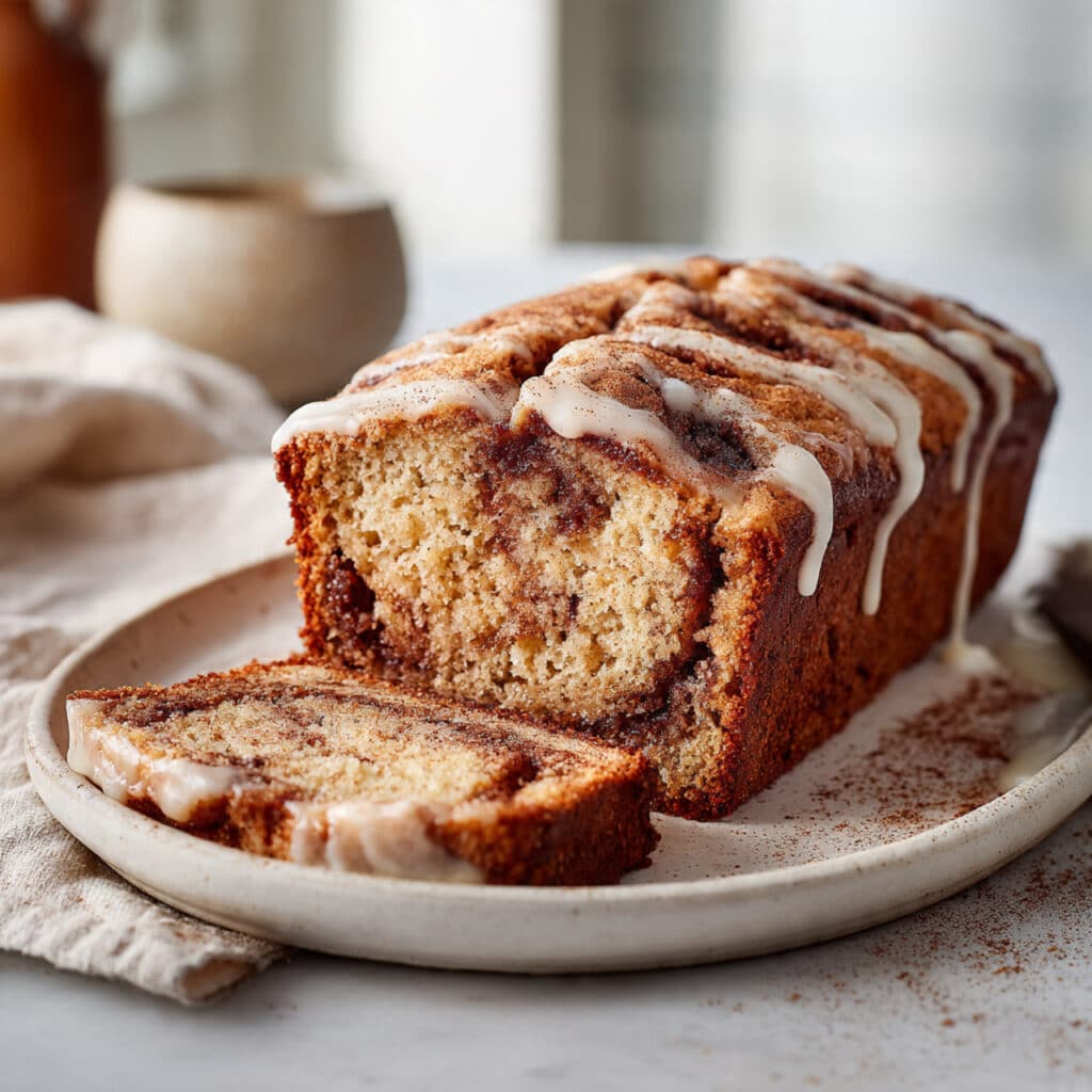 Cinnamon Roll Banana Bread