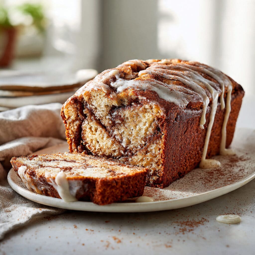 Cinnamon Roll Banana Bread