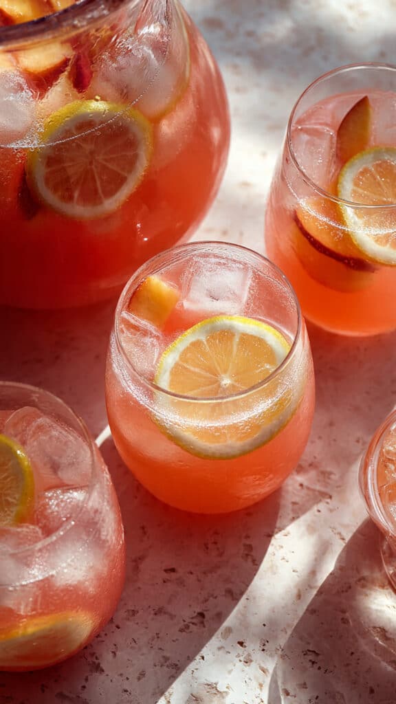 Peach and Guava Lemonade Punch