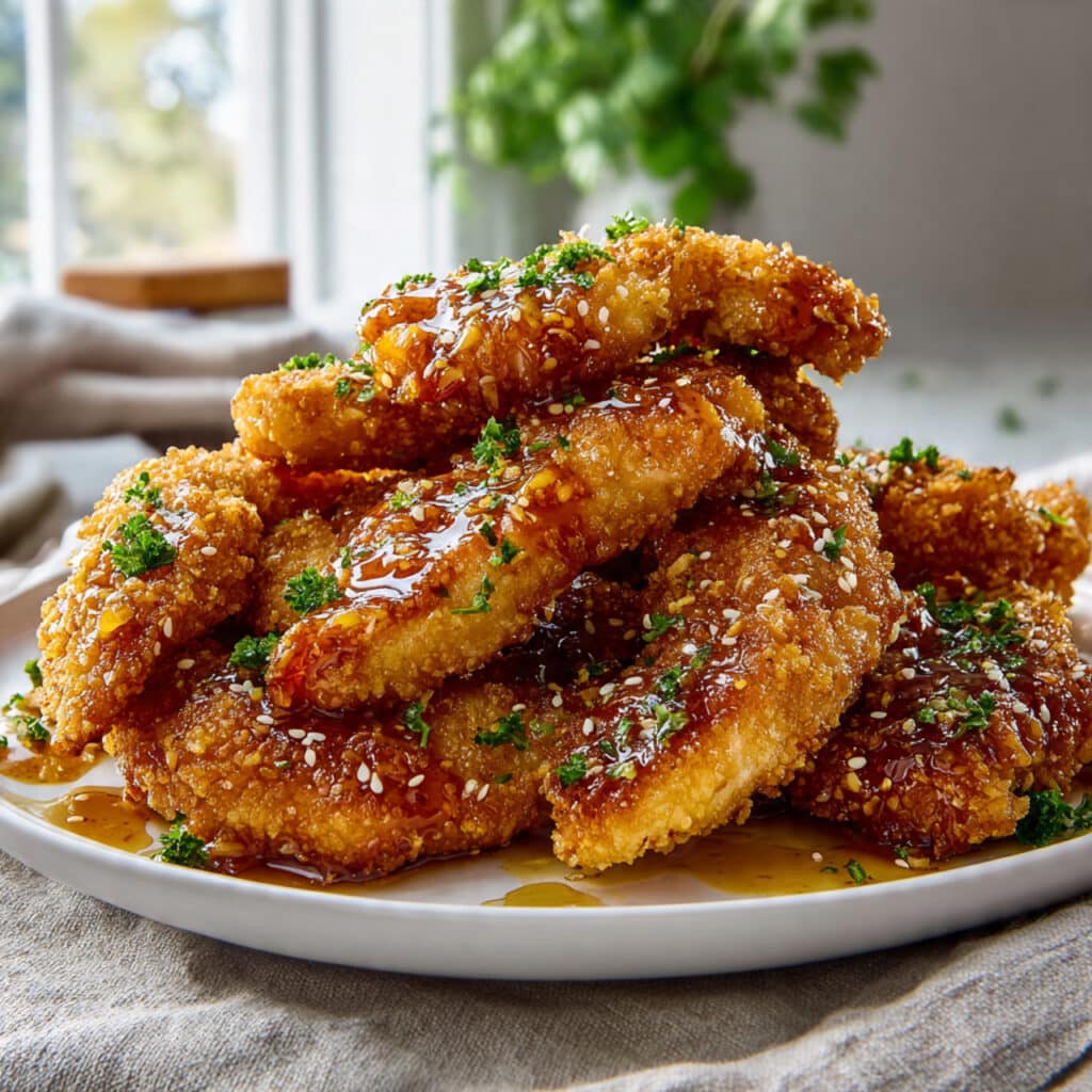 Air Fryer Honey Butter Garlic Chicken Tenders
