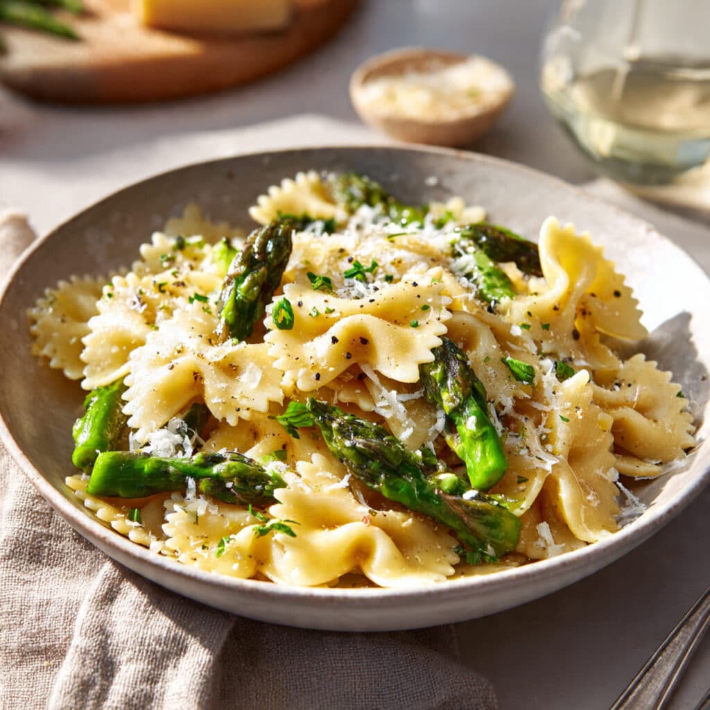 Asparagus Bow Tie Pasta