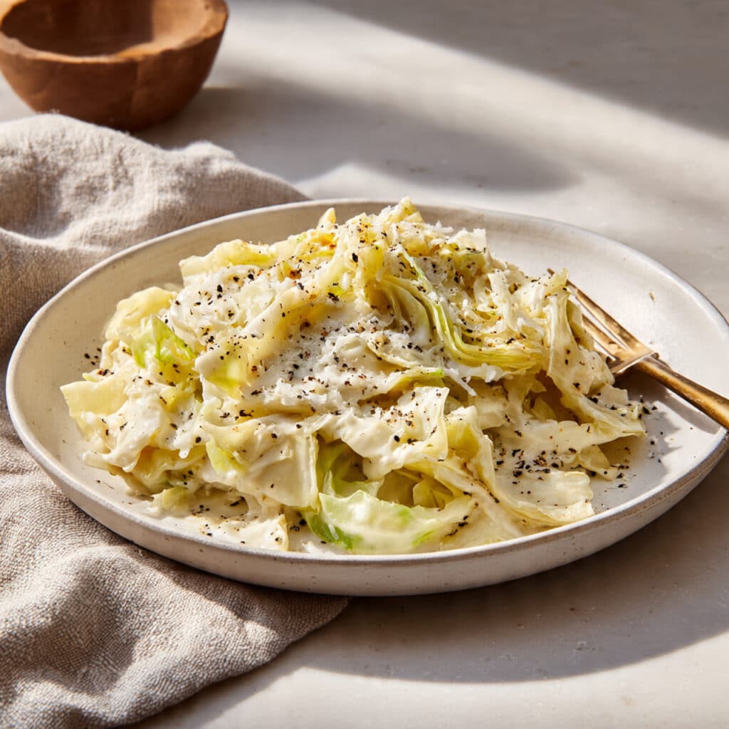 Cabbage Alfredo