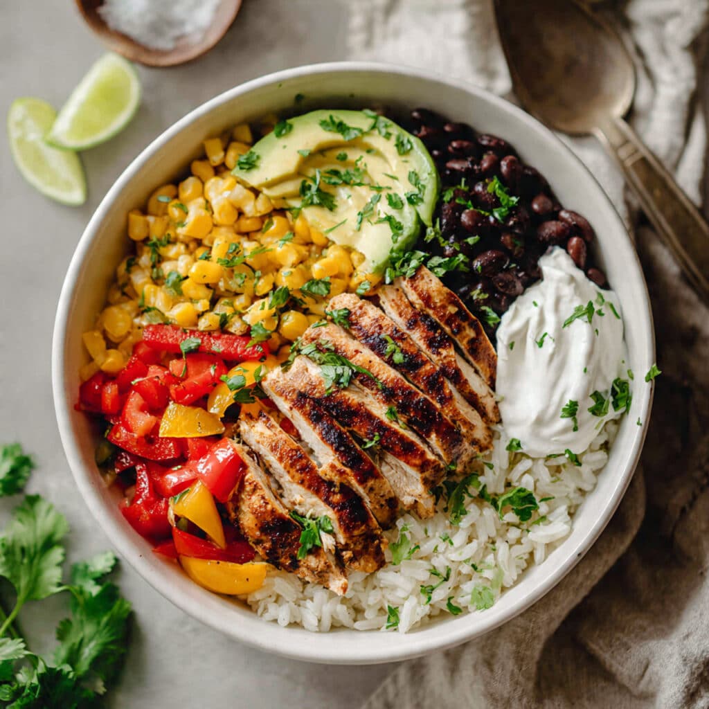 Chicken Fajita Burrito Bowl