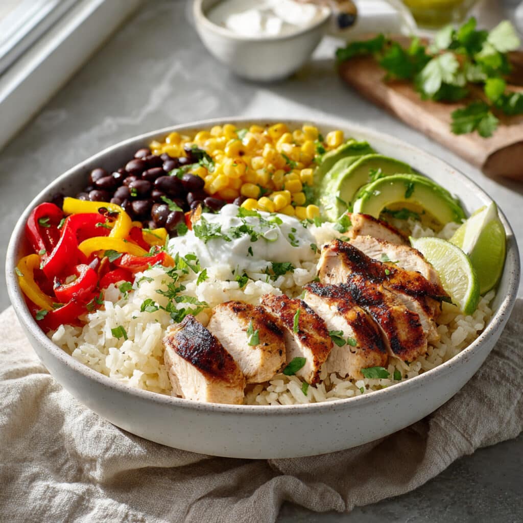 Chicken Fajita Burrito Bowl