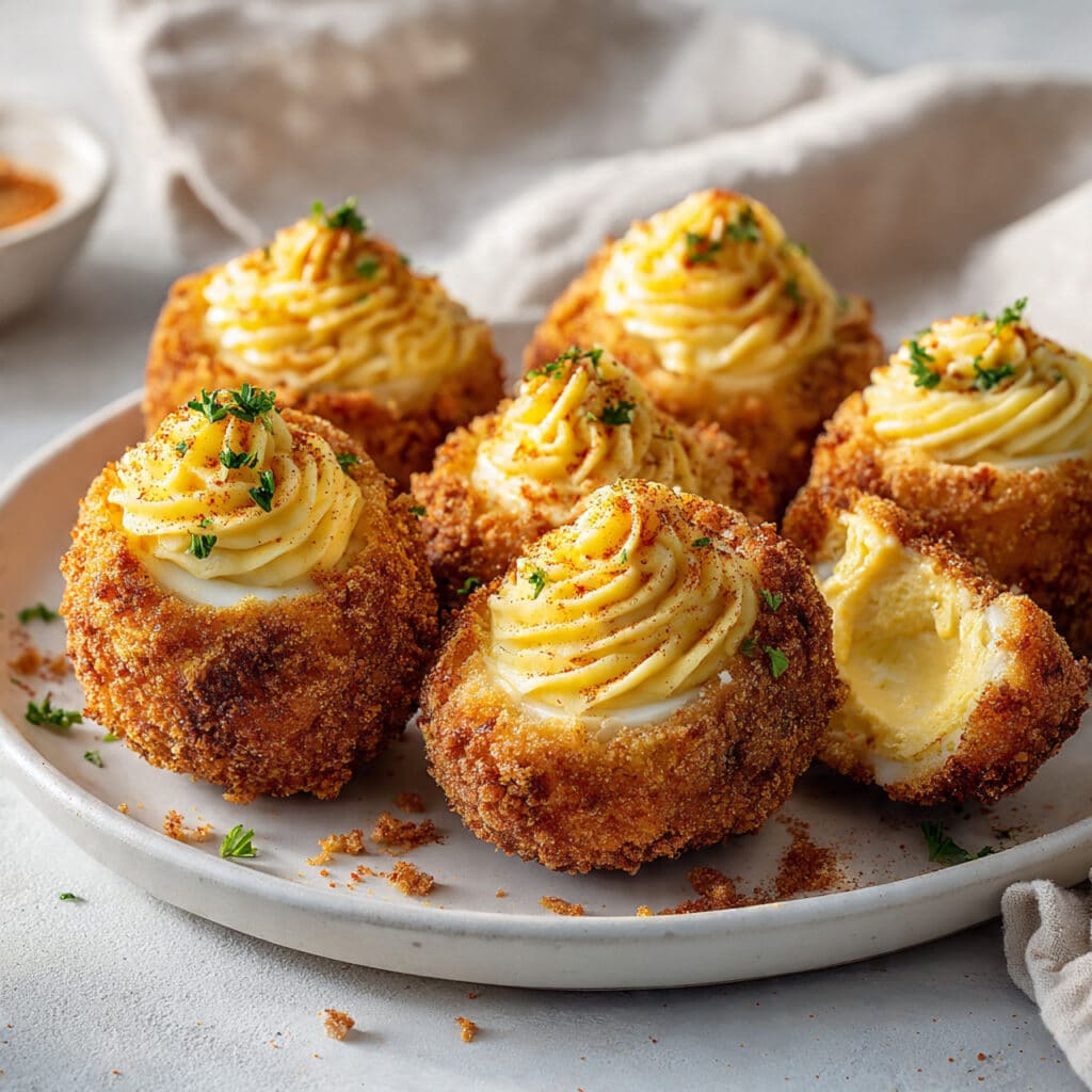 Fried Deviled Eggs