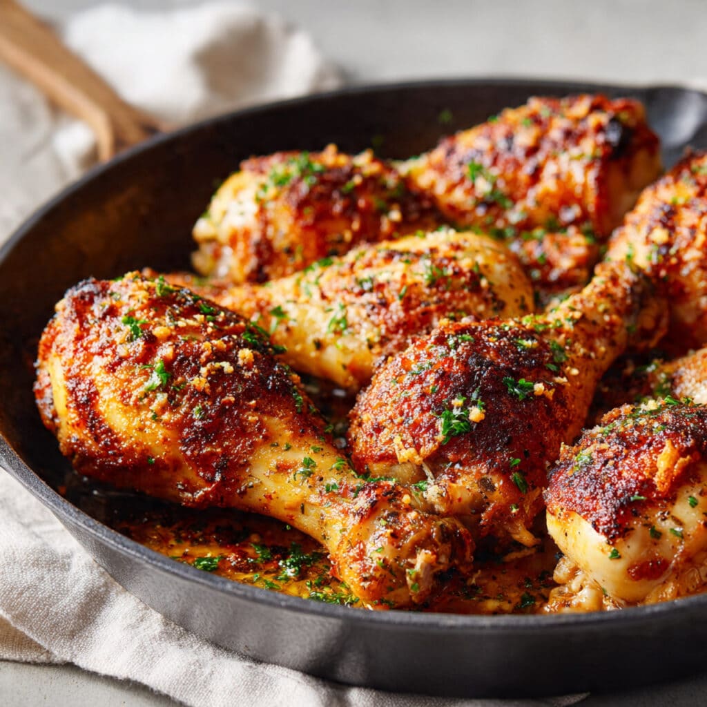 Garlic Parmesan Chicken Legs