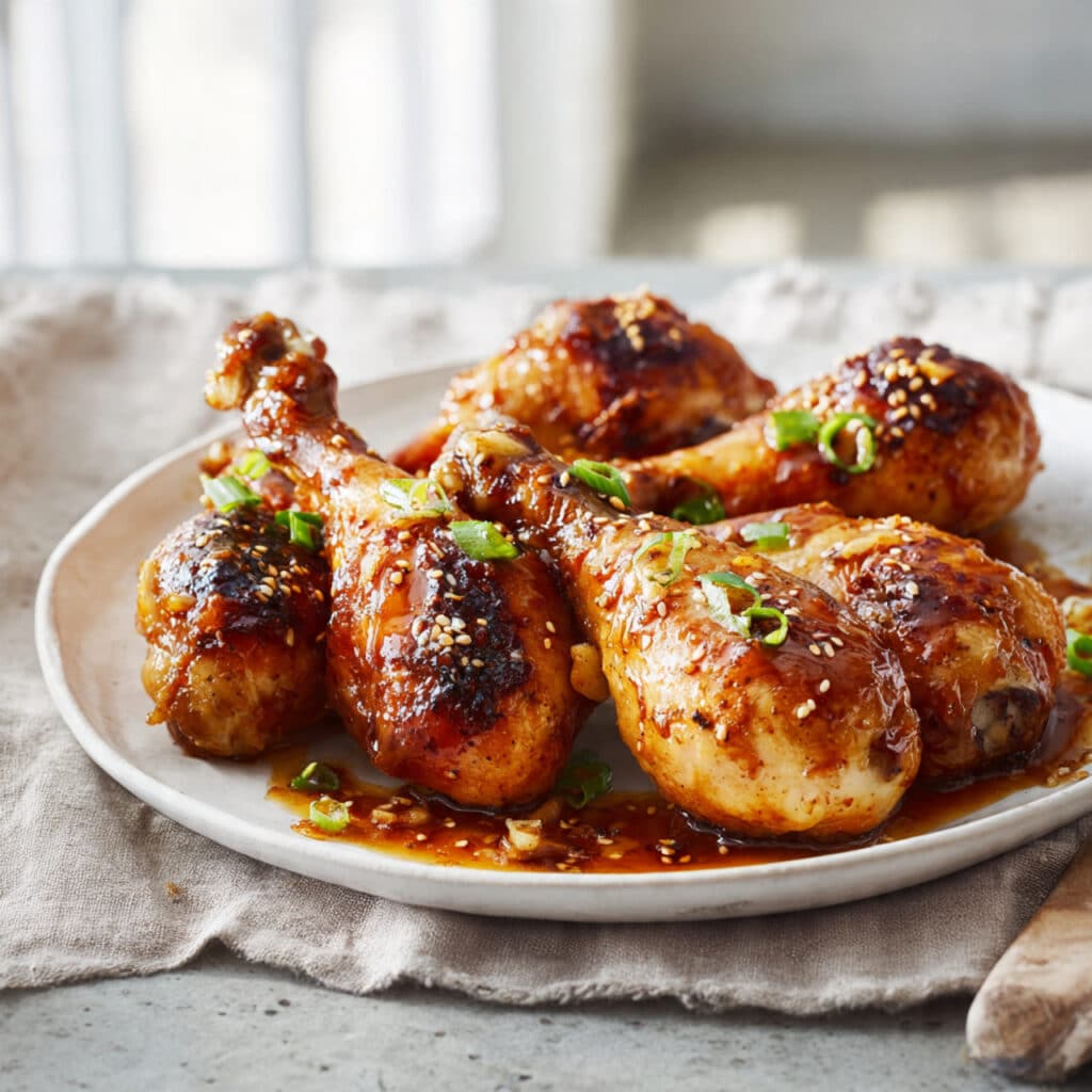 Honey Garlic Baked Chicken Drumsticks
