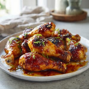 Honey Garlic Baked Chicken Drumsticks
