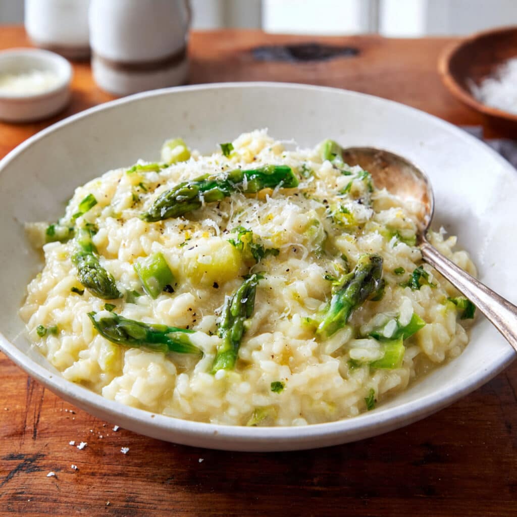 Instant Pot Lemon Asparagus Risotto