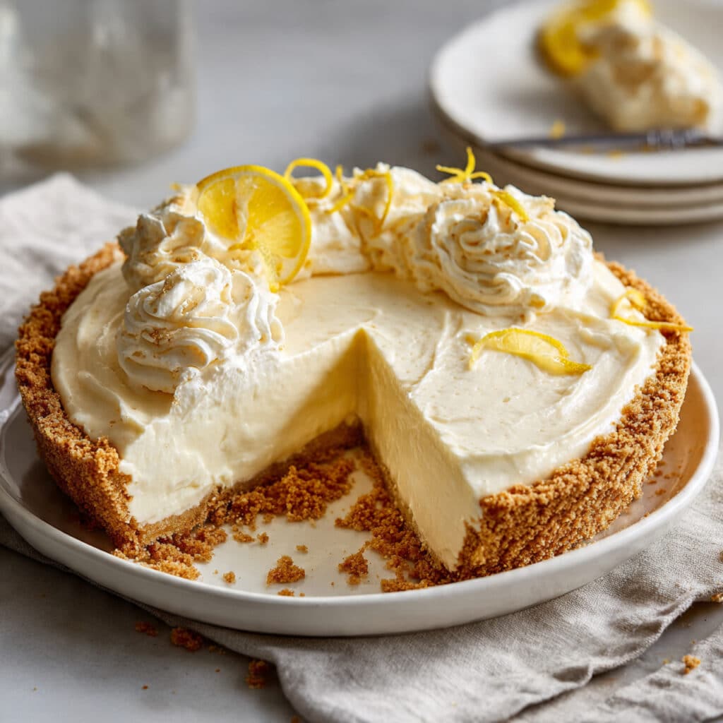 No Bake Lemon Icebox Pie
