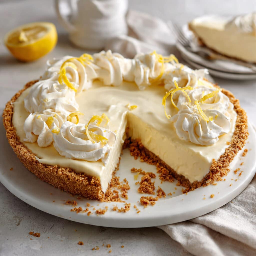 No Bake Lemon Icebox Pie