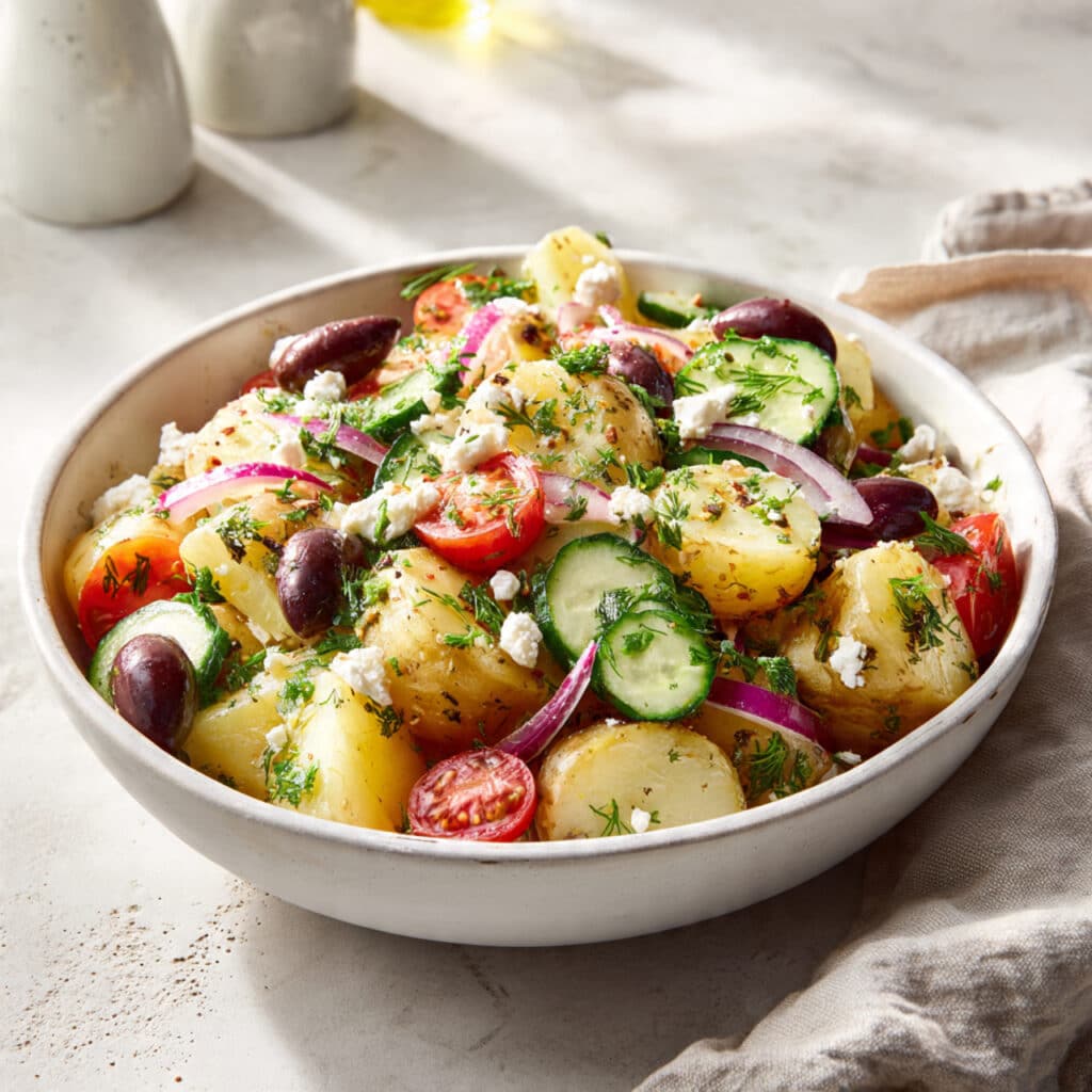 Olive Greek Potato Salad Bowl