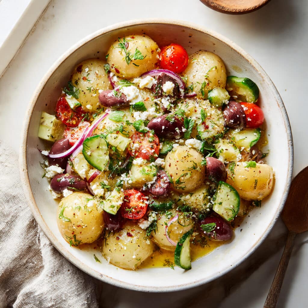 Olive Greek Potato Salad Bowl