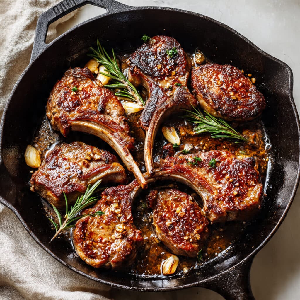 Pan Seared Lamb Chops