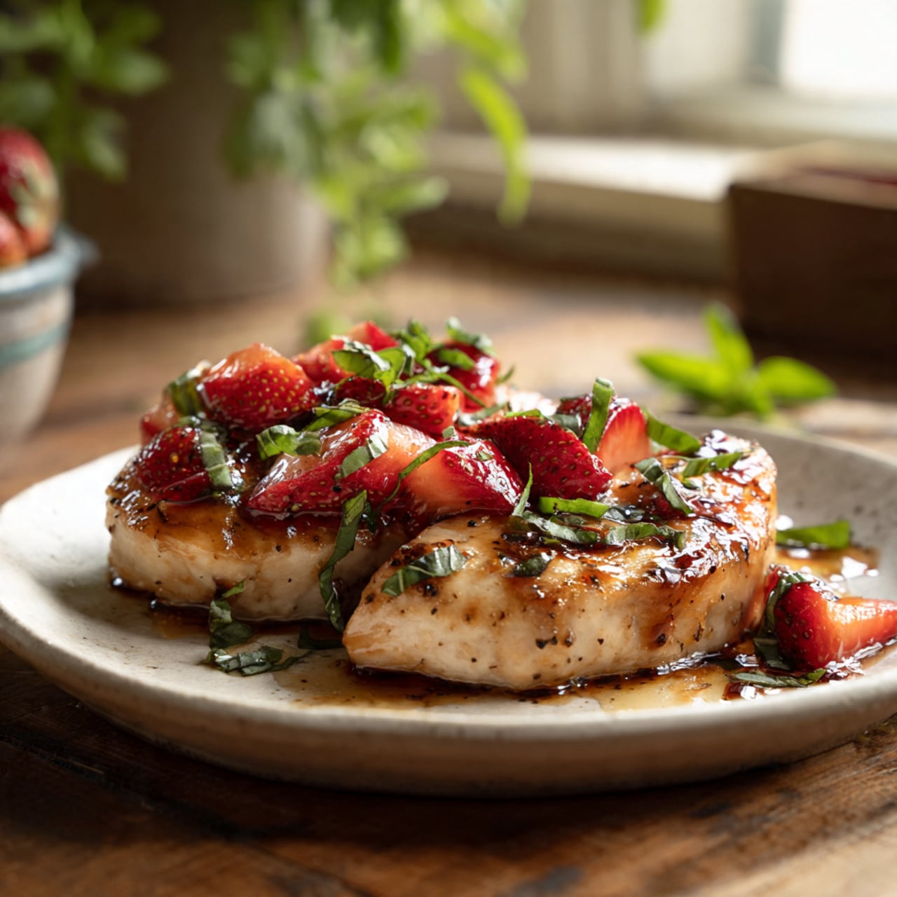 Strawberry Basil Chicken Recipe