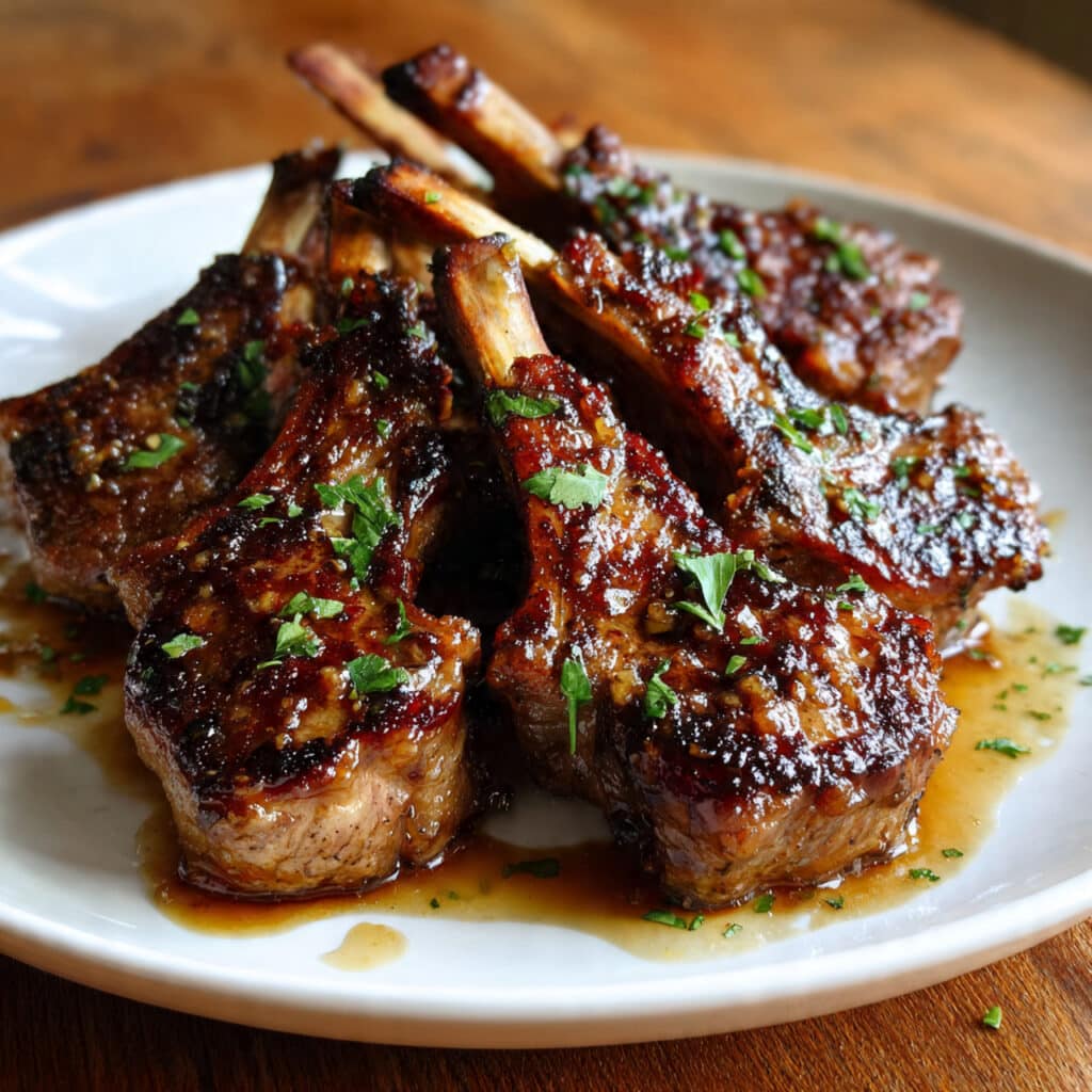 Honey Garlic Glazed Lamb Chops