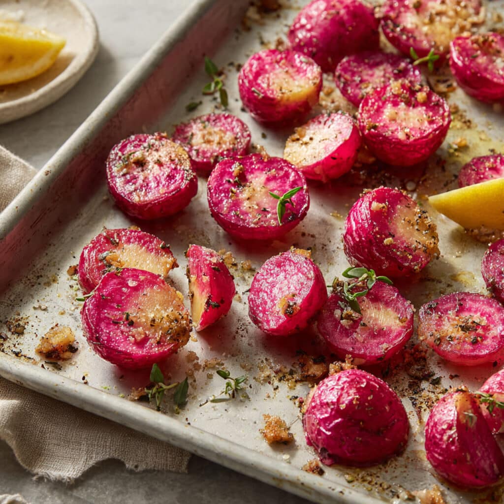 Smashed Radishes