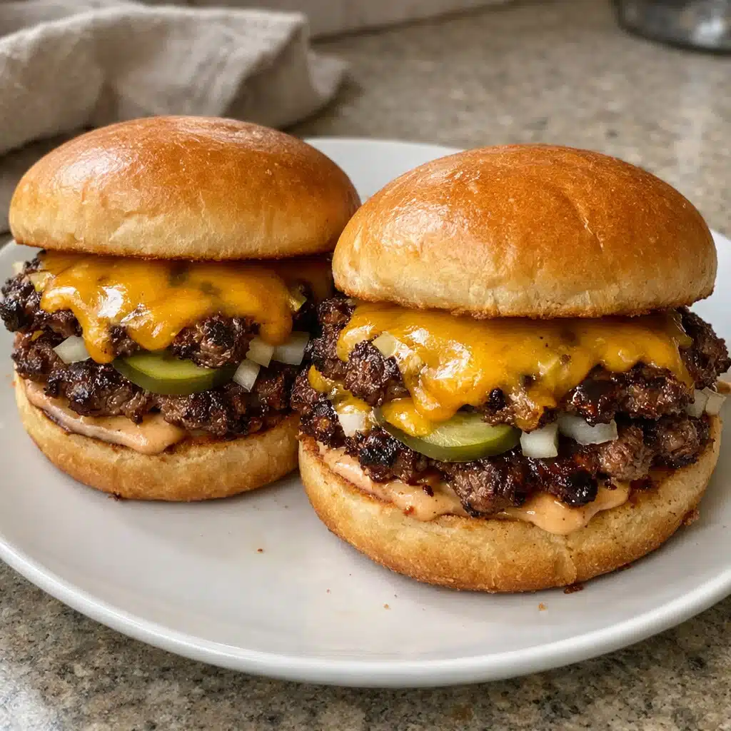 Cheddar Smash Burgers