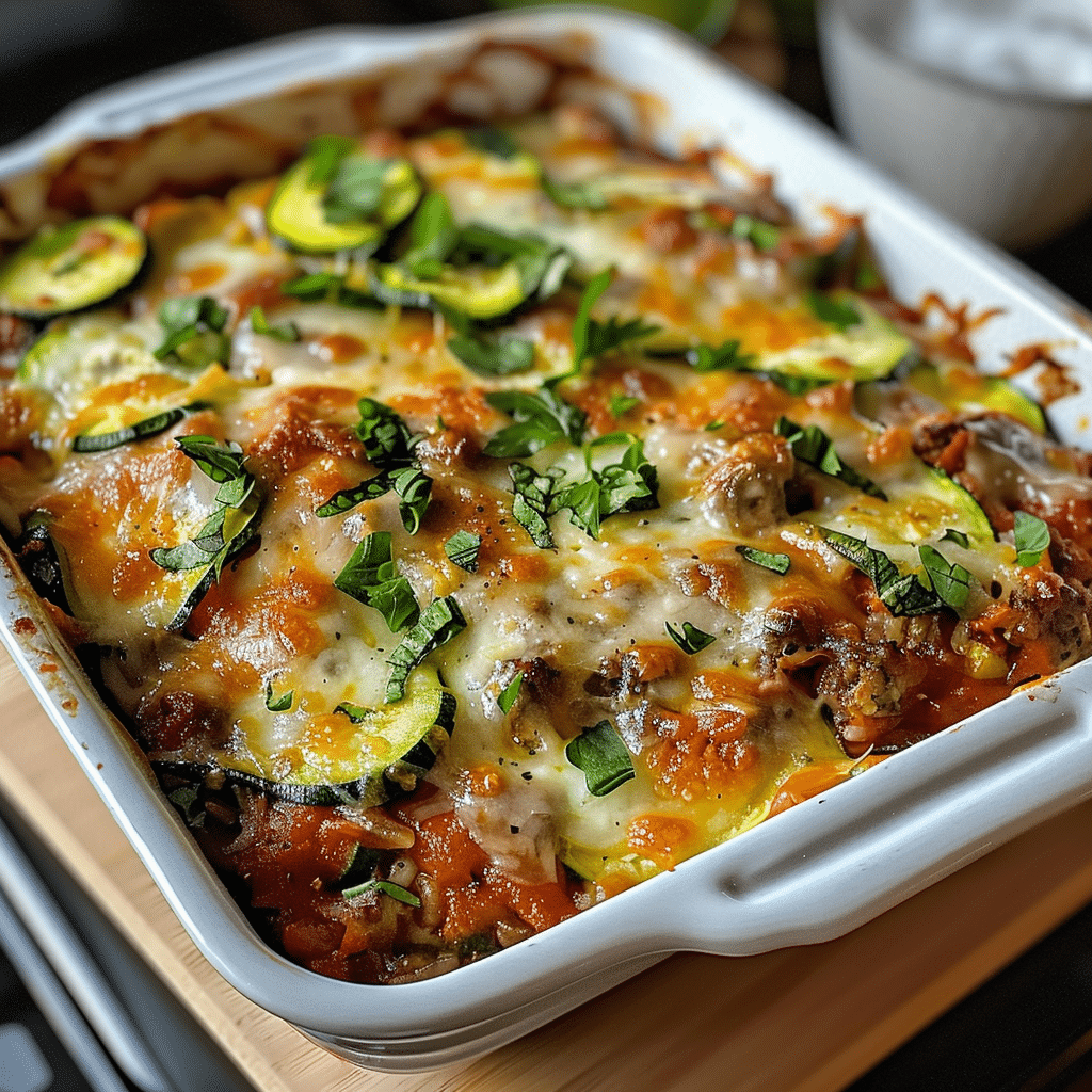 Zucchini Pizza Casserole