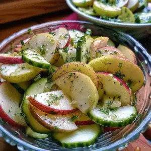 Apple Pear Cucumber Salad