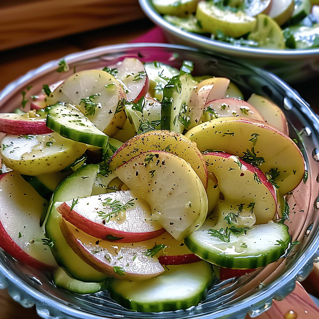Apple Pear Cucumber Salad