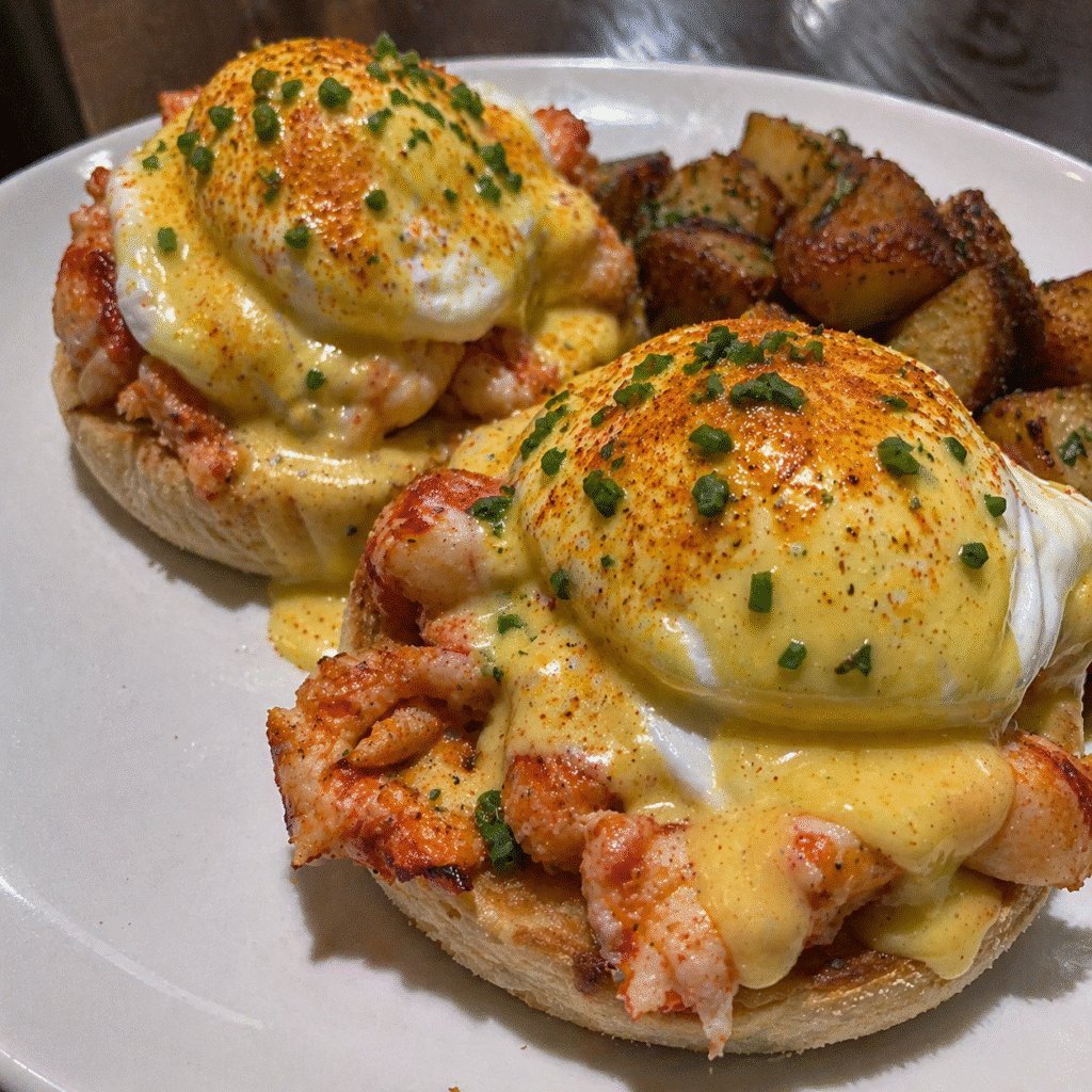 Cajun Hollandaise Lobster Eggs Benedict
