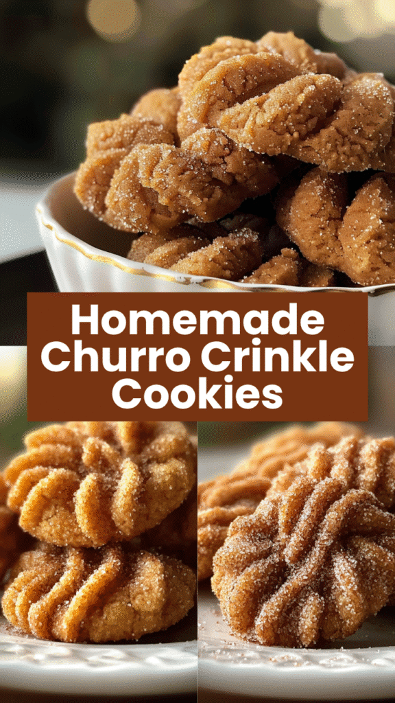 Churro Crinkle Cookies