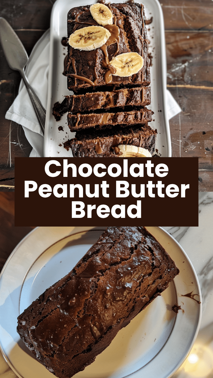 Chocolate Peanut Butter Banana Bread