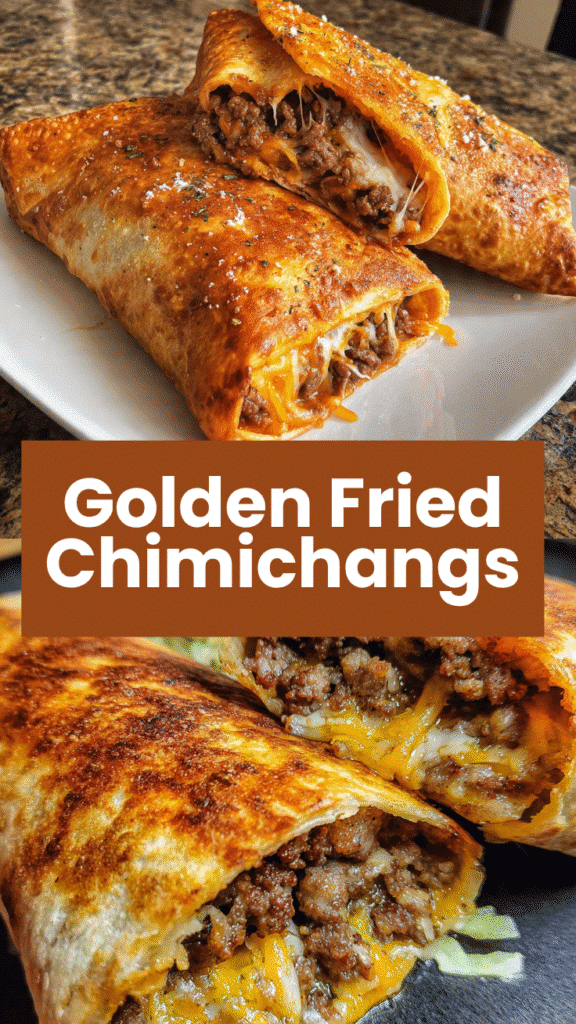 Beef and Cheese Chimichangas 5 Beef and Cheese Chimichangas