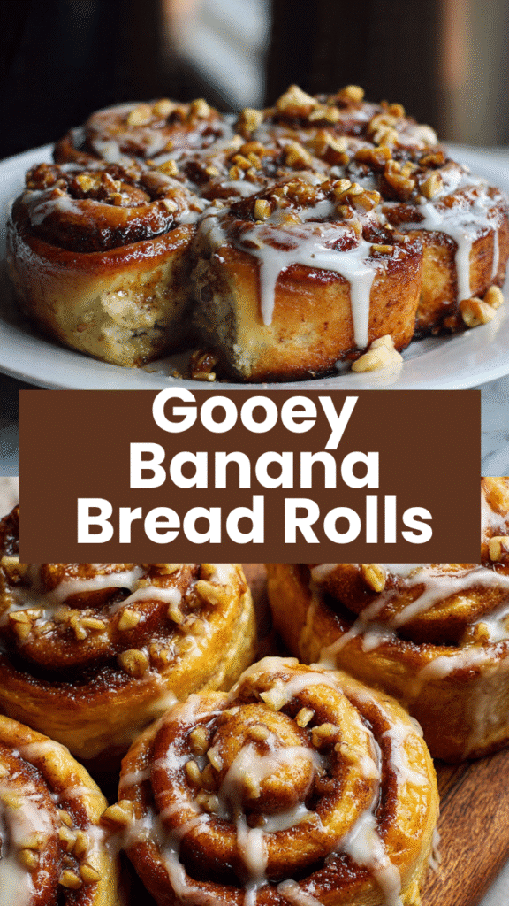 Banana Bread Cinnamon Rolls 5 Banana Bread Cinnamon Rolls