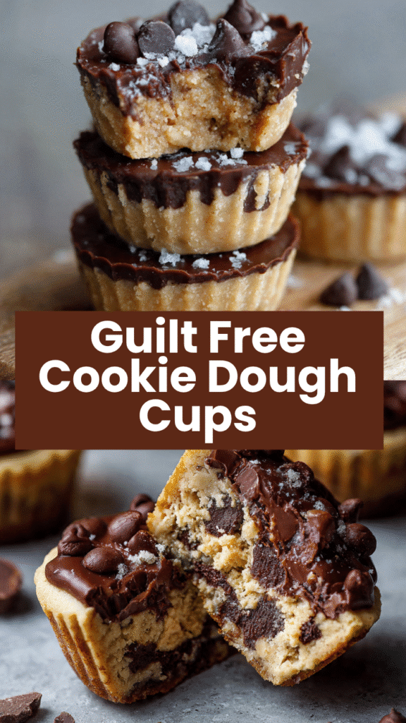 Chocolate Chip Cookie Dough Cups 5 Chocolate Chip Cookie Dough Cups