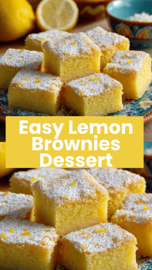 Lemon Brownies 5 Lemon Brownies
