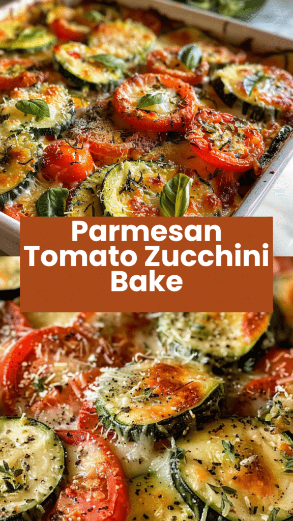 Parmesan Tomato Zucchini Bake