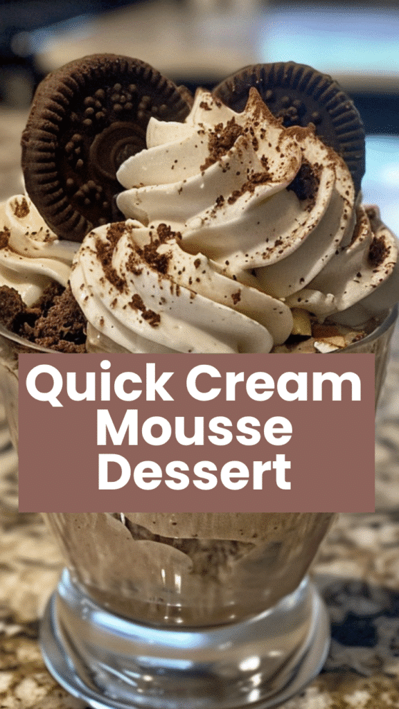 Cookies and Cream Mousse Recipe 5 Cookies and Cream Mousse