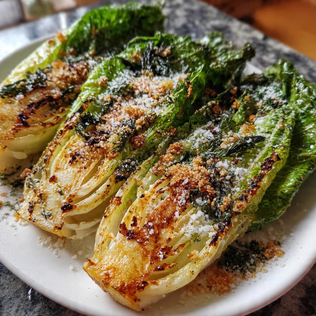 Grilled Romaine Caesar Salad