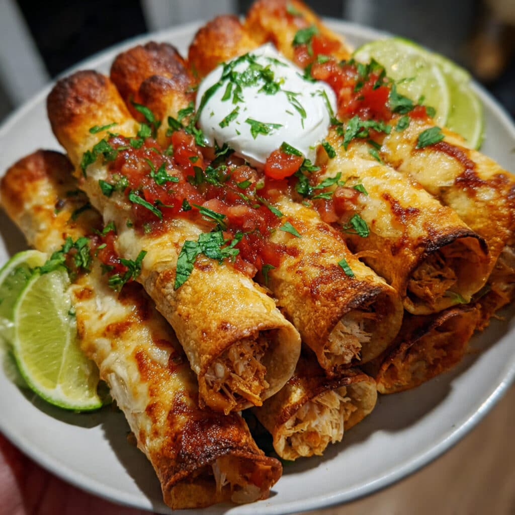 Baked Chicken Taquitos