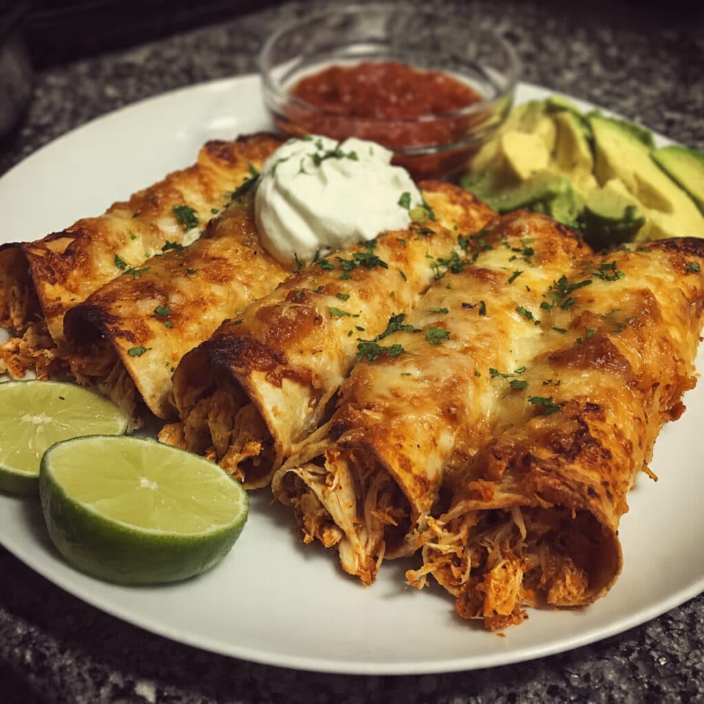 Baked Chicken Taquitos 8 Baked Chicken Taquitos