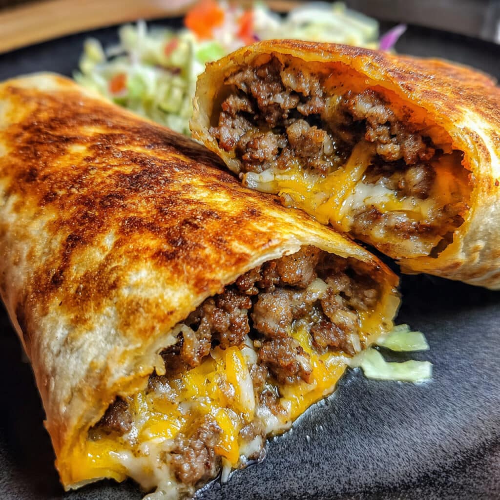 Beef and Cheese Chimichangas 8 Beef and Cheese Chimichangas
