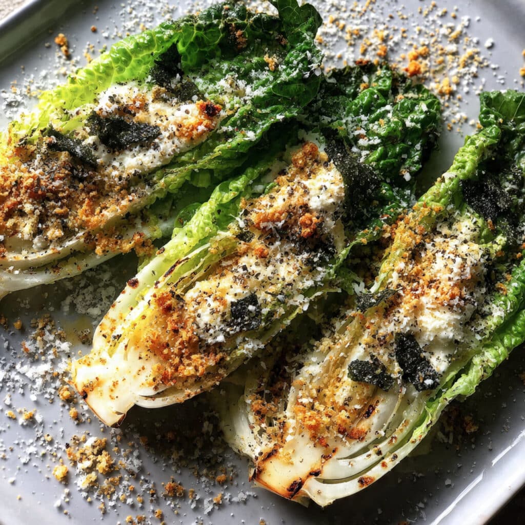 Grilled Romaine Caesar Salad