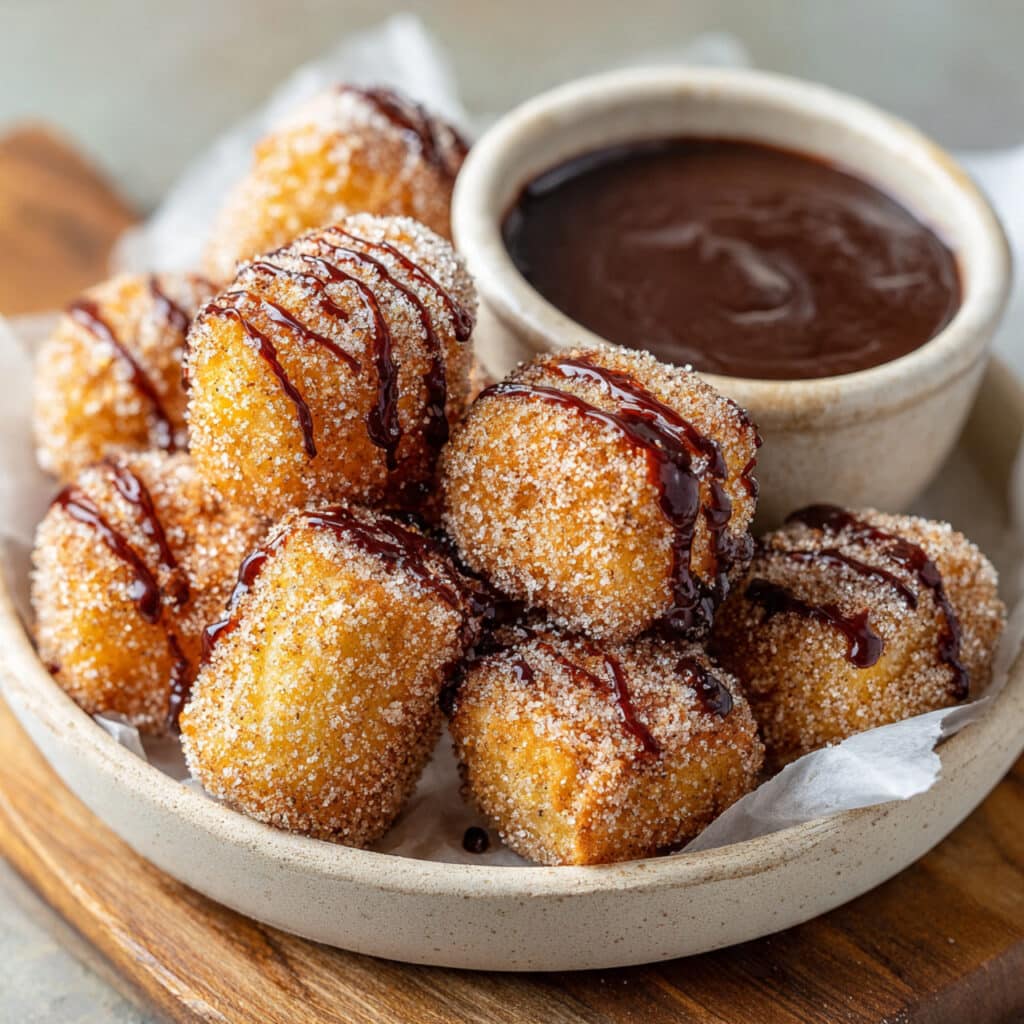baked churro bites