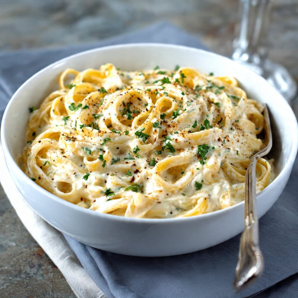 One Pot Creamy Garlic Pasta
