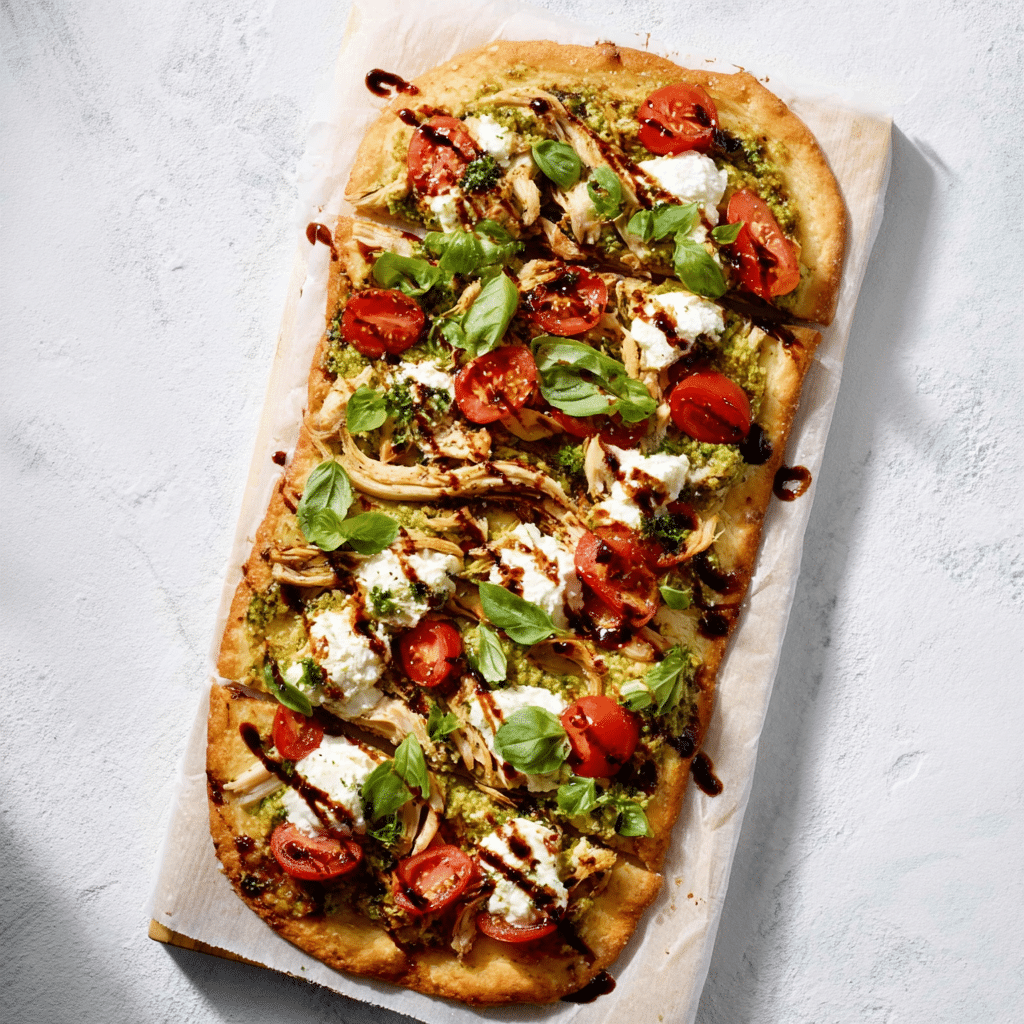 Chicken Caprese Flatbread: A Delightful Twist