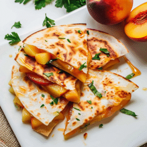 Peach Quesadillas