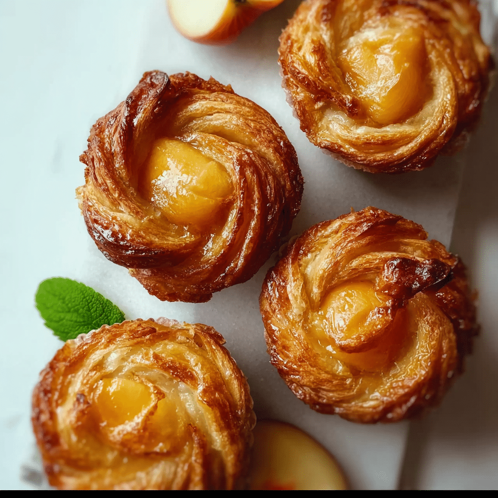 Peach Pie Cruffins